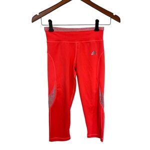 Adidas neon pink 3/4 leggings size XS
